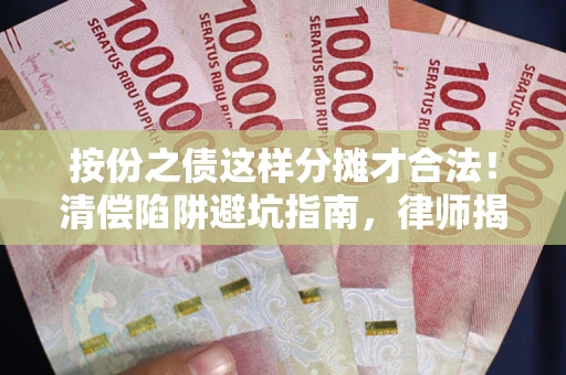 北京按份之债这样分摊才合法！清偿陷阱避坑指南，律师揭秘关键条款