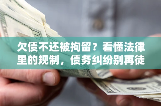北京欠债不还被拘留？看懂法律里的规制，债务纠纷别再徒劳奔波