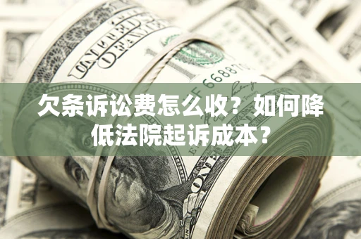 北京欠条诉讼费怎么收？如何降低法院起诉成本？