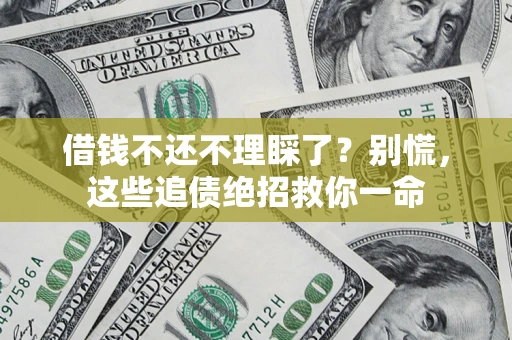 北京借钱不还不理睬了？别慌，这些追债绝招救你一命