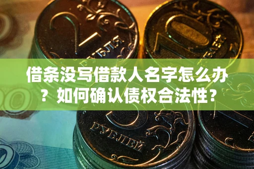 北京借条没写借款人名字怎么办？如何确认债权合法性？