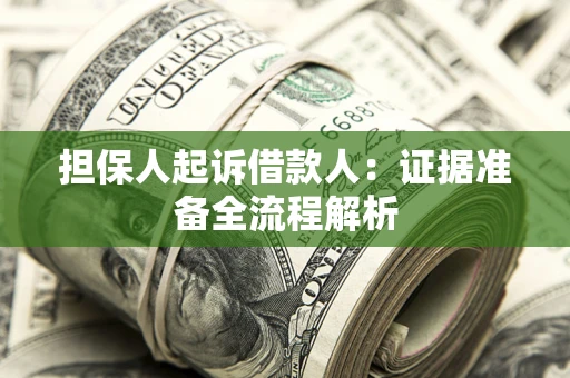 北京担保人起诉借款人：证据准备全流程解析