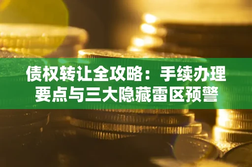 北京债权转让全攻略：手续办理要点与三大隐藏雷区预警