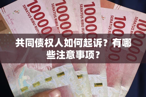 北京共同债权人如何起诉？有哪些注意事项？